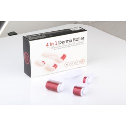 مجموعة ديرما رولر لعلاج البشره derma roller 4 in 1(300+720+1200 pin) Superb Beauty Facial Skin Nurse Kit